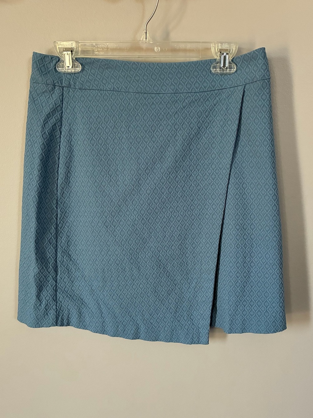 Margaret M Blue Jacquard A-Line Skirt – Size M
